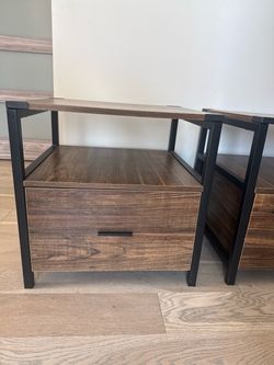 Bedside tables (wood)