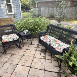 Patio Wicker Set Home Sense 