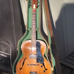 My Grandpa's Amazing 1949 Gibson L48 Archtop Acoustic Made Electric With Original Case All Mint
