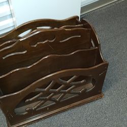 Vintage Newspaper/ Magazine Wooden Rack