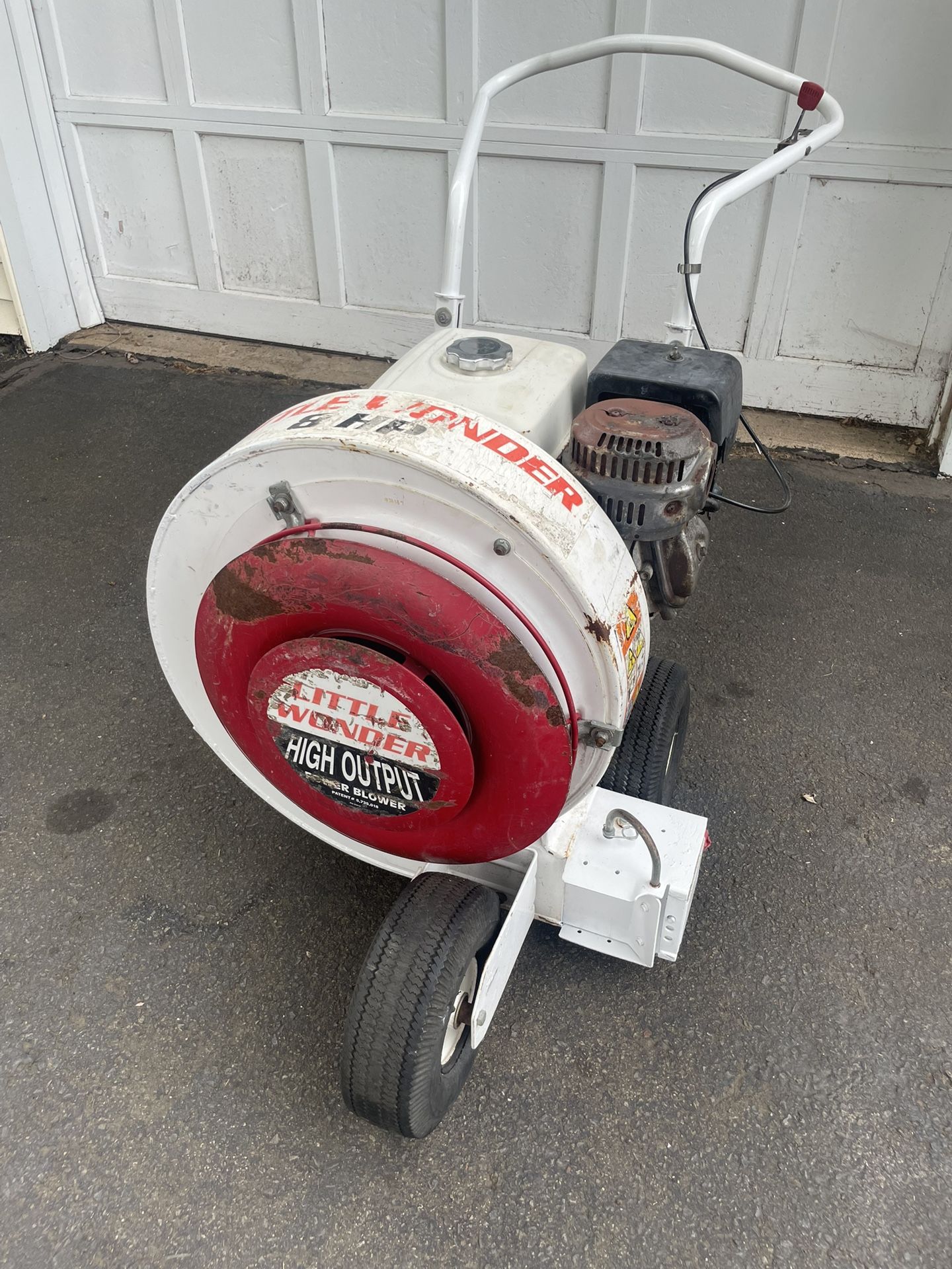 Little Wonder 9HP Honda Engine Walk Behind Leaf Blower