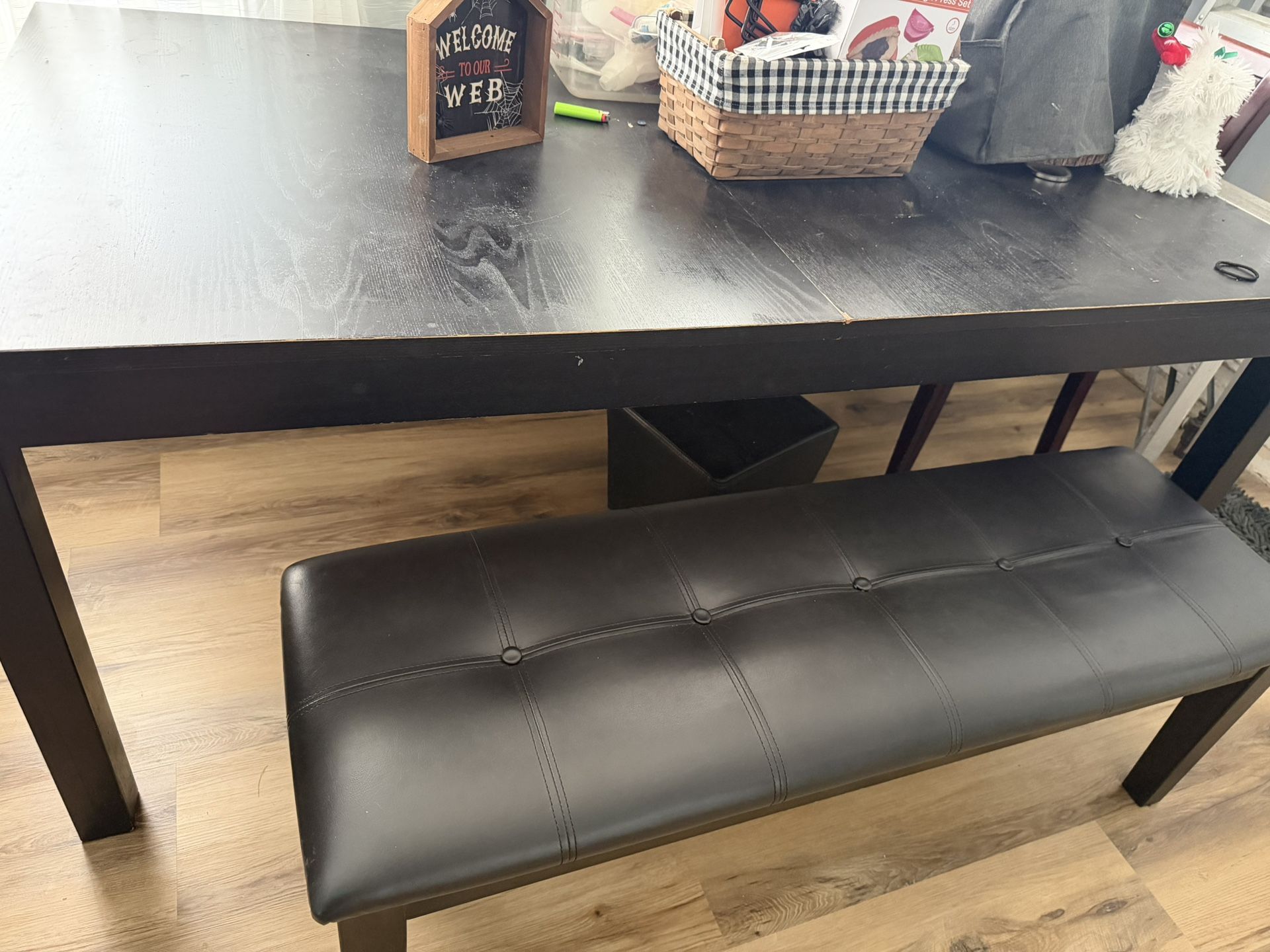 69 X 37.5 Dining Table With 2 48in Benches