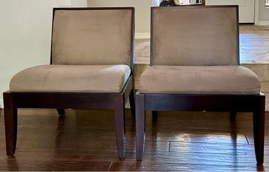 Pair of Modern Accent Chairs  from Crate and Barrel