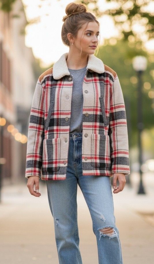 GAP Sherpa Wool Jacket Vintage Youth L (Adult SMALL)