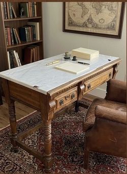 Antique Wood Writing Desk