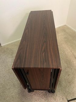 Drop leaf table with 2 chairs