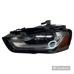 2013 2015 AUDI A4 S4 LEFT SIDE BI XENON HEADLIGHT LAMP OEM