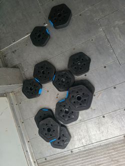 Dumbell Weight Plates Collection (plastic)