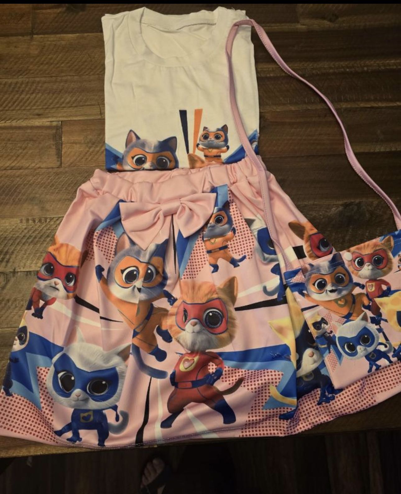 Girls Kitty Cat Cartoon Skirt Sets Kids Princess $20 Each