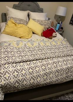 Queen bed and frame