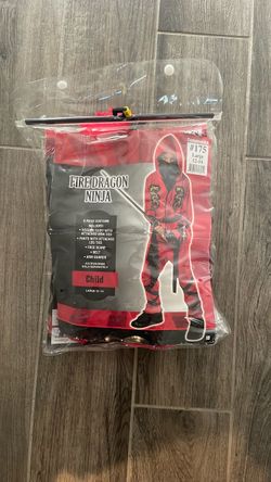 Fire Dragon Ninja Child Costume Large 12-14
