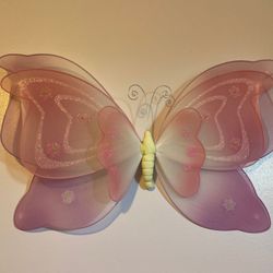 Pretty delicate fabric butterfly decor