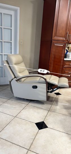 Recline leather chair