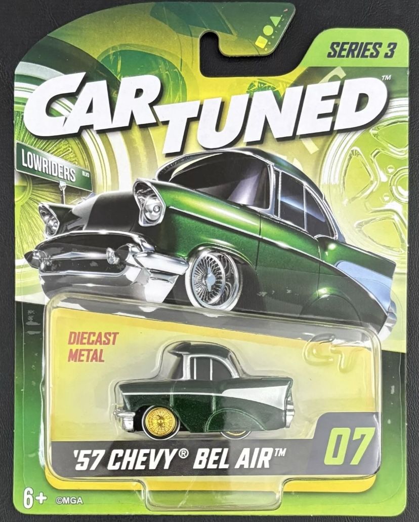 Car Tuned Lowrider '57 Chevy Bel Air Gold Wheel Series 3 Walgreens Exclusive