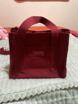 Burgundy cross body bag