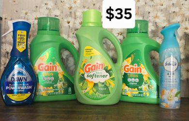 Gain Detergent, Gain Softener, Dawn and Febreze Bundle $35 Near Hosking And Akers #93313