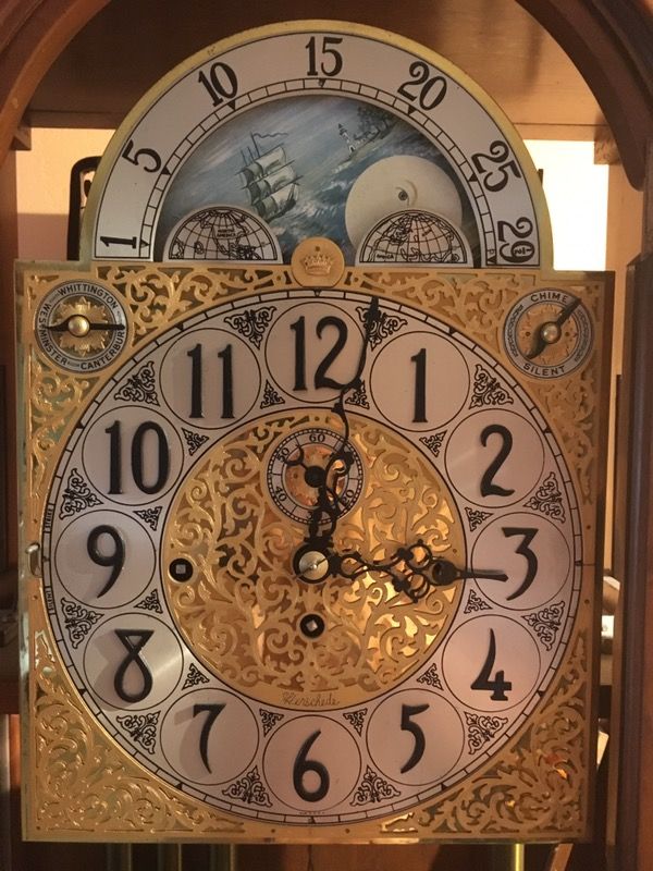 Herschede grandfather clock. Model Haverford 294.