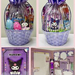 Custom Made Sanrio Kuromi  Easter Basket