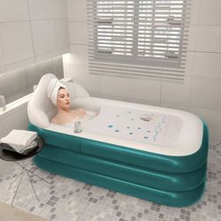 Mobile Bathtub,Portable Bathtub,Foldable Bathtub,Easy To Inflate＆Drainage,Freestanding