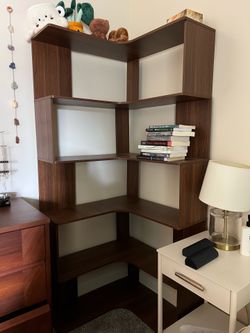 Corner Bookshelf