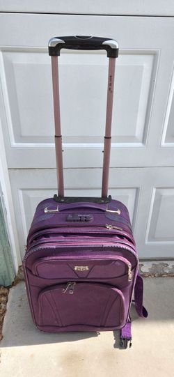 Route 66 Purple Rolling Carry-On Luggage
