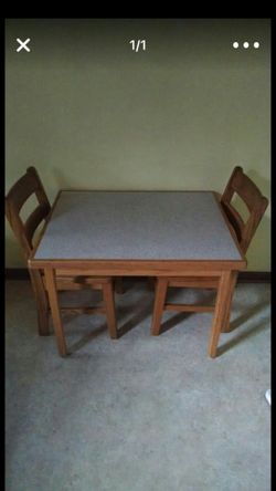 Kids table with chairs