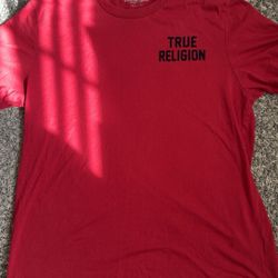 Red True Religion Tee (Size Large)