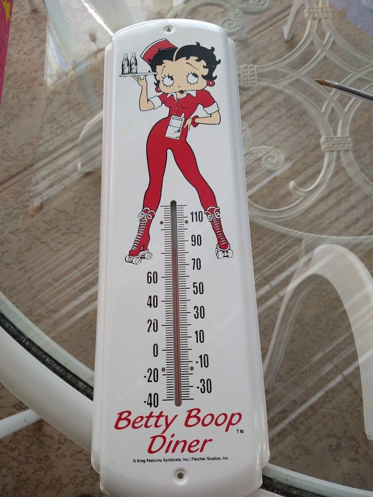 Betty Boop Thermometer Home Office Garage Shop Decor 