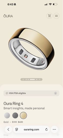 Oura ring 4 gold