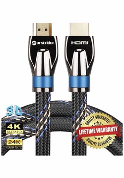 New! HDMI Cable 2.0 Ultra High Speed 33 Feet Sup 3D 2160P 4K Metal Alloy Shielding Shell，Nylon Mesh Braid