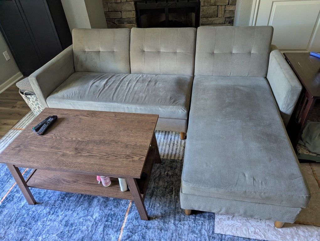 Reversible Sectional with Storage
