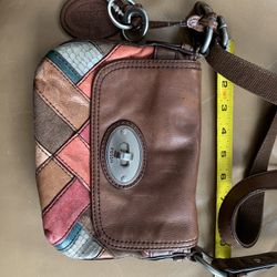 Fossil Leather Crossbody Bag