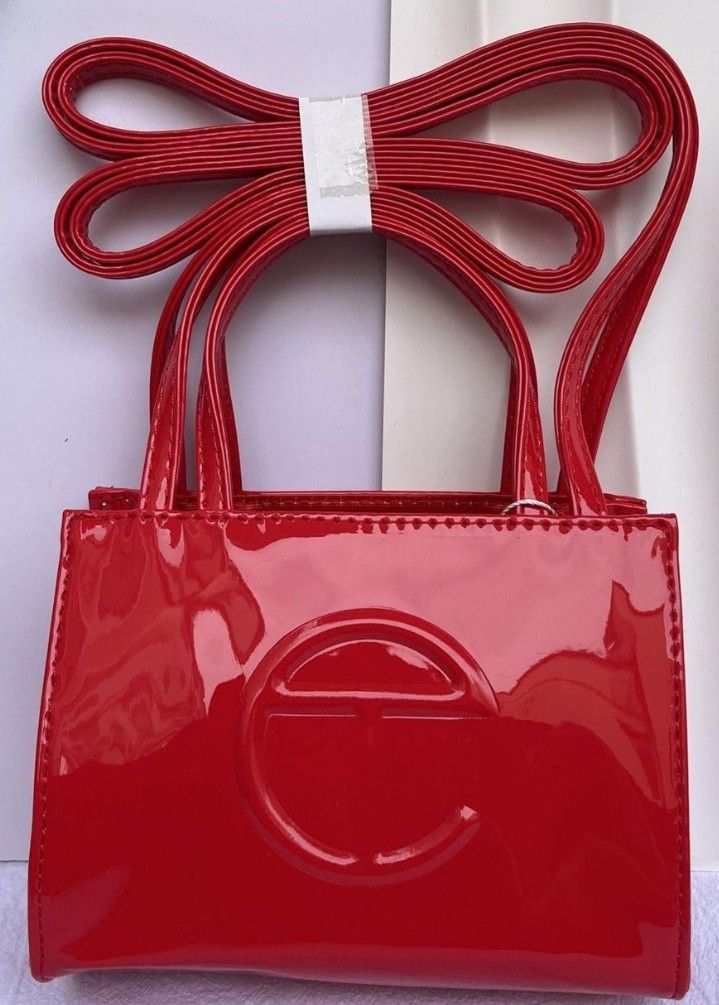 RED TELFAR LARGE BAG