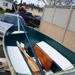 10 ft fiberglass sailing dinghy 
