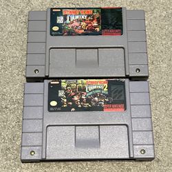 Donkey Kong Country 1 2 Super Nintendo Snes Cartridges Only Tested