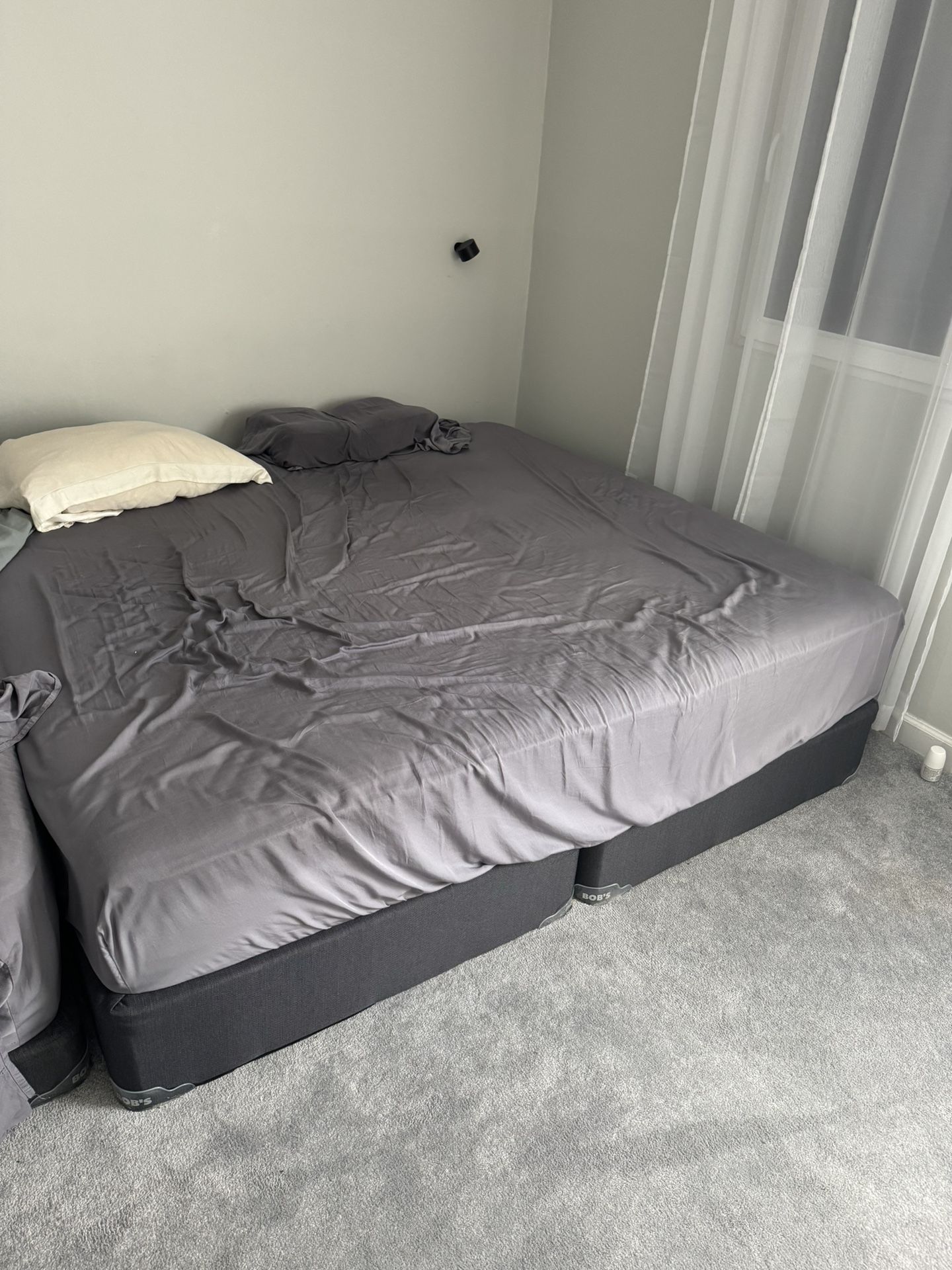 King Size Mattress With 2x Box Springs