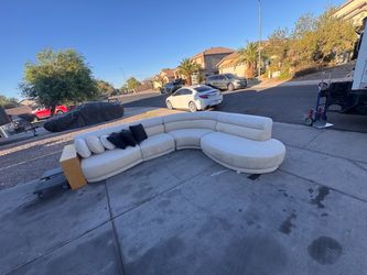 Weiman Co. 1980s Postmodern Curved Sectional Couch