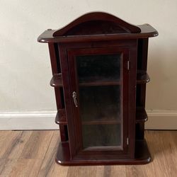 Wooden display cabinet