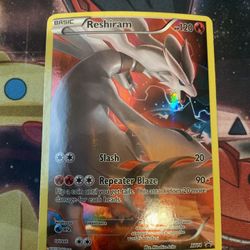 Pokemon 2015 Reshiram Full Art XY Black Star Promo XY74 NM for