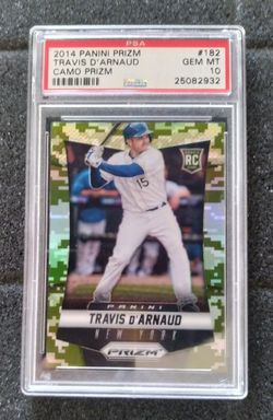 2014 Panini Prizm Travis D' Arnaud Rookie Card PSA 10