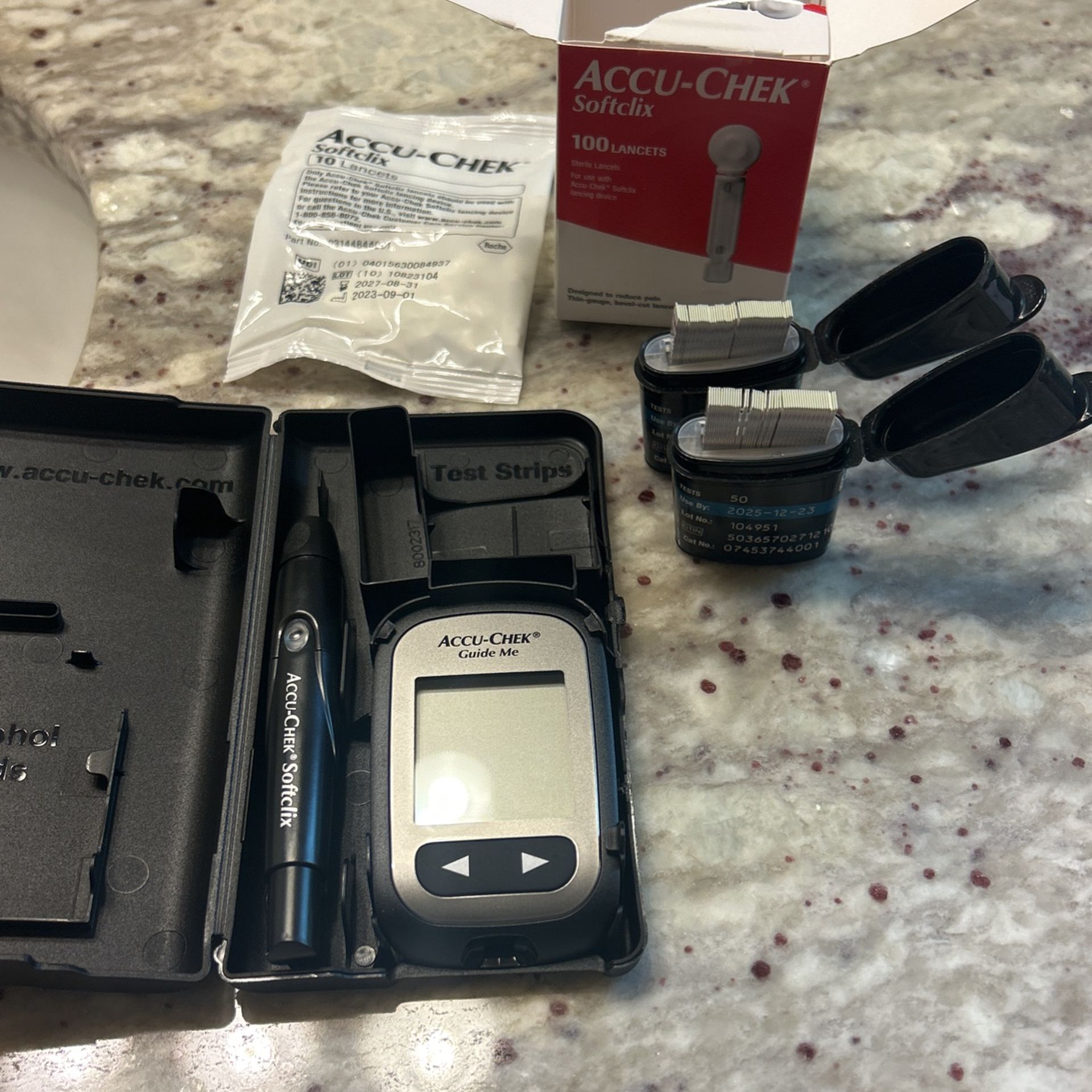 Diabetic Test Strip, Lancets and Kit