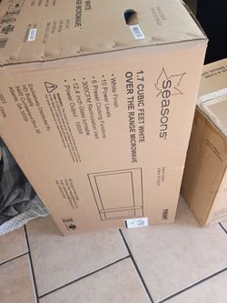 White Over-the-Range Microwave