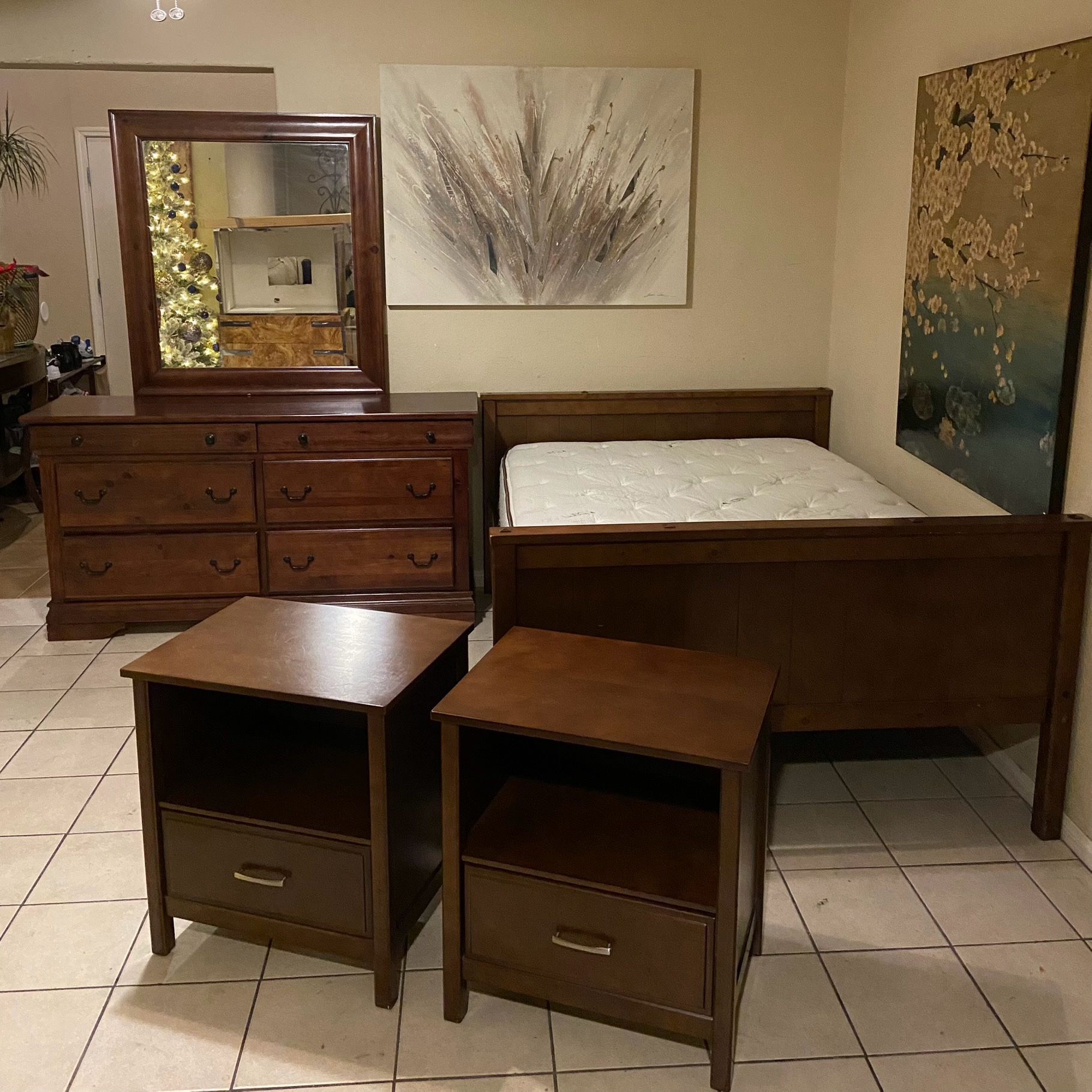 Solid Wood Full Size Bedroom Set