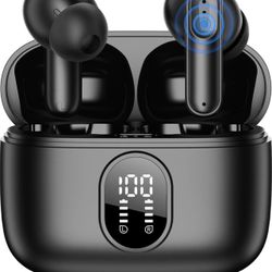 Brandnew Bluetooth 5.4 Earbuds 42H Playtime | LED Display & 4 ENC Mics | IPX6 | Touch Control | Hi-Fi Sound for Sports/Office (iOS/Android/PC)