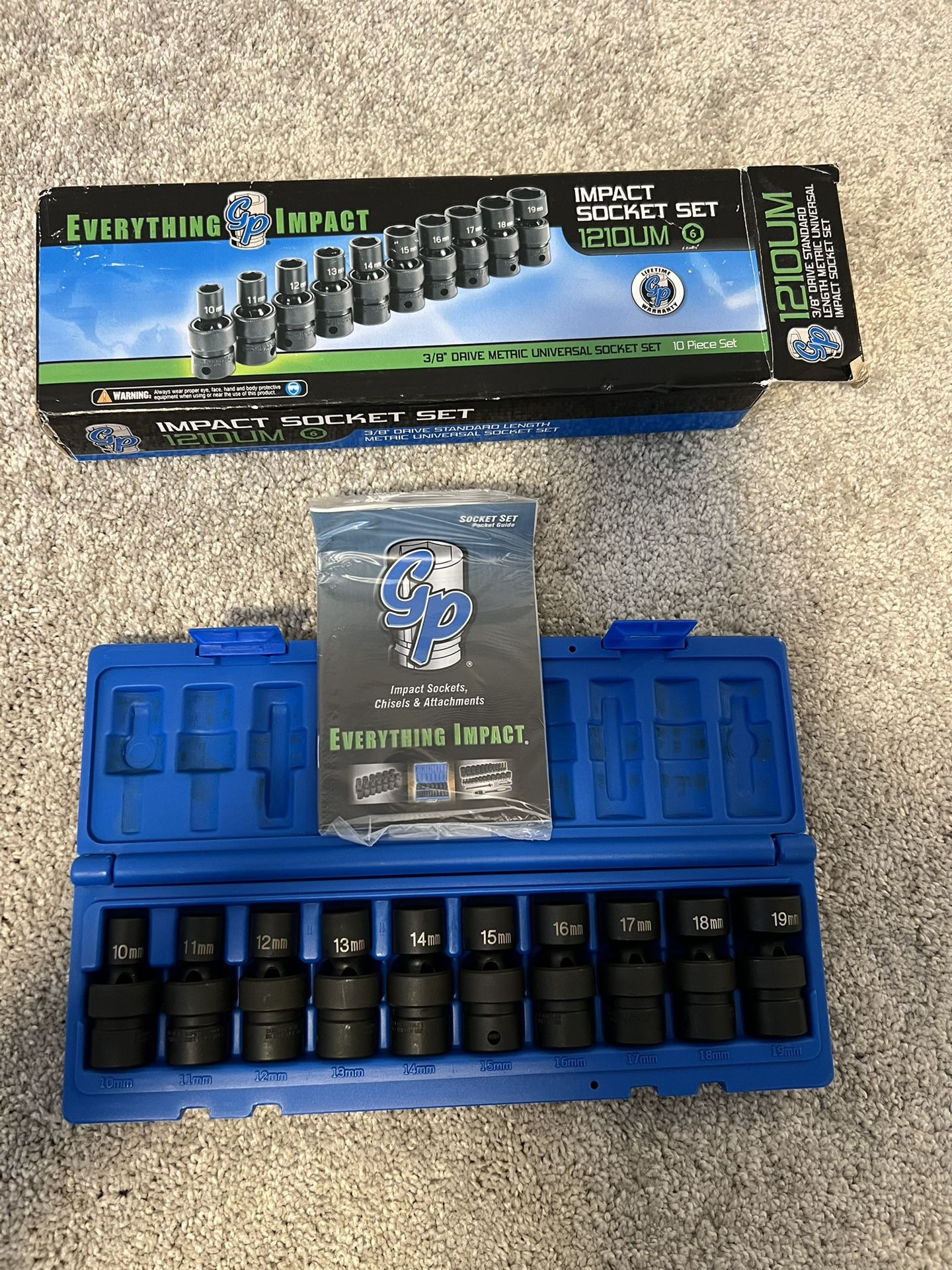 Grey Pneumatic (GP) Universal Impact Socket Set [1210UM] for Sale in ...