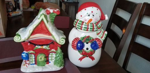 Christmas cookie jars