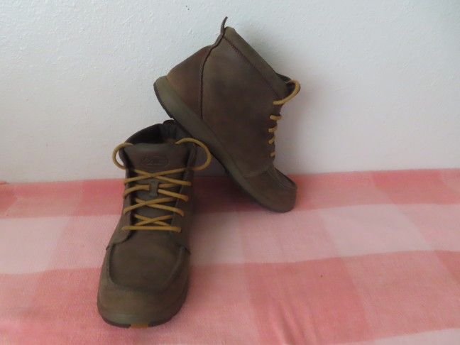 Chaco Brio Leather Lace Up Boots Mens Size 9