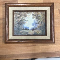 Original Impressionist Oil Painting in 11.5” x 9.5” Frame