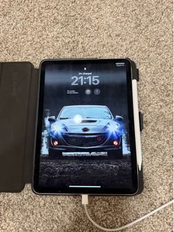 Apple iPad Air M2 with case and Apple Pencil pro