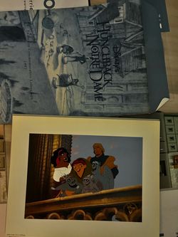 Disney Hunchback of Notre Dame 1997 Commemorative Lithograph